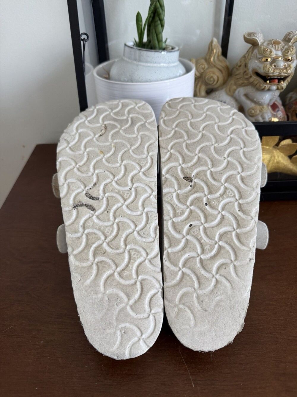 Birkenstock Arizona White Leather Sandals Womens US 9 EU 40 Regular - Picture 6 of 7